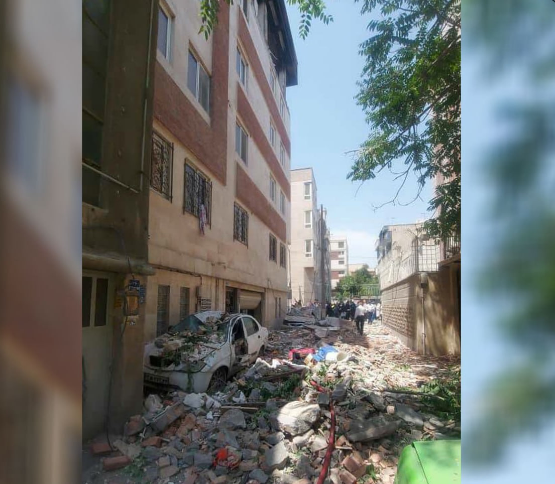 انفجار ناشی از نشت گاز در شرق تهران؛ ۳ مصدوم و خسارت به بناهای مجاور